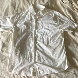 Old Navy White Casual Button Down Shirt